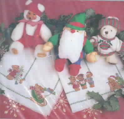 Teddy Bears Place Mats Kit Cross Stitch SEALED - Click Image to Close