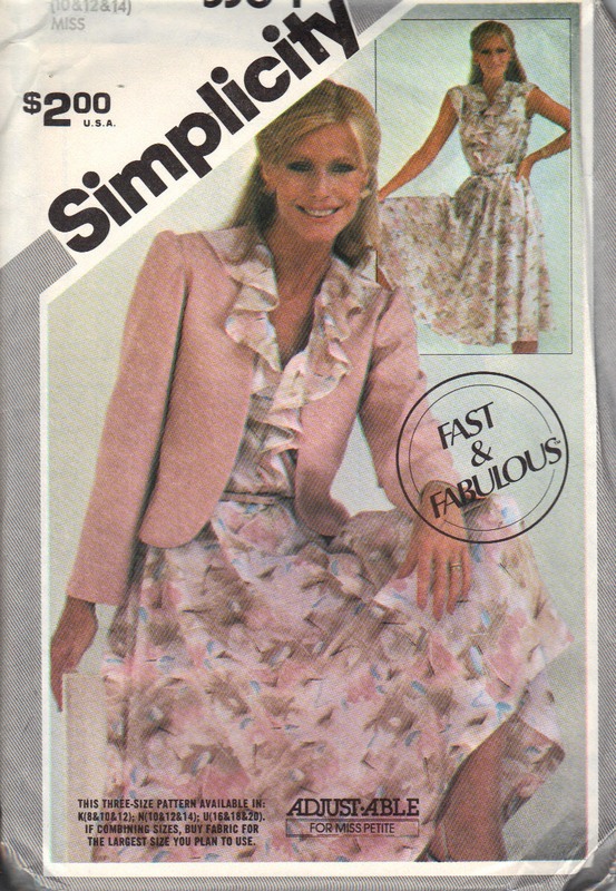 Simplicity 5364 Dress Jacket Pattern Vintage UNCUT - Click Image to Close
