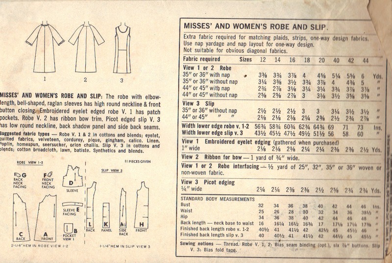 Simplicity 6851 Housecoat Pattern Vintage UNCUT - Click Image to Close