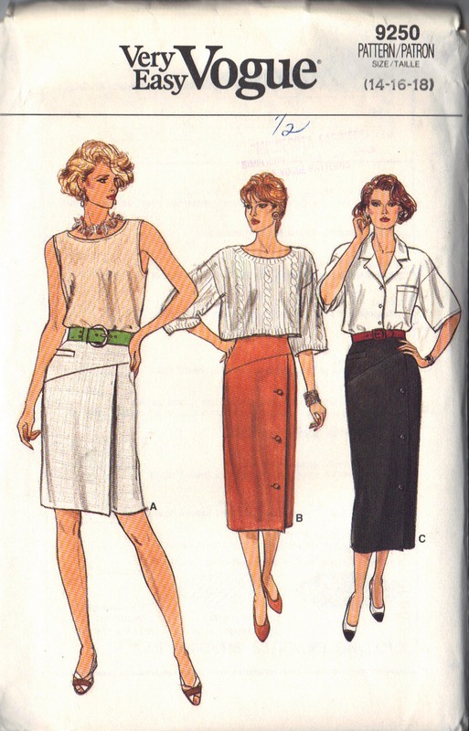 Vogue 9250 Slim Pencil Skirt Pattern UNCUT - Click Image to Close