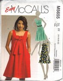 McCalls M5655 Sleeveless Dress Pattern Uncut Size FF
