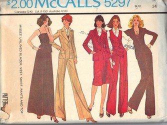 McCalls 5297 Size 12 Vintage Wardrobe Pattern