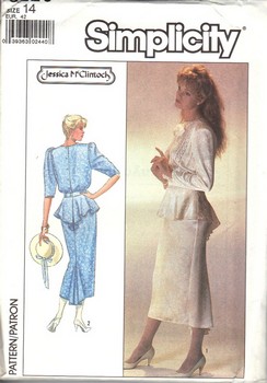 Simplicity 8223 Size 14 Jessica McClintock Vintage Dress Pattern
