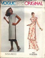 Vogue 1627 Nina Ricci Dress Pattern UNCUT