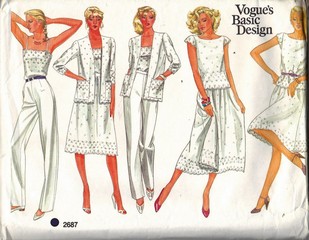 Vogue 2687 Basic Design Summer Wardrobe Pattern UNCUT Size 12