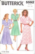 Butterick 5592 Vintage Dress Pattern UNCUT
