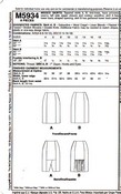 McCalls 5934 AX5 Slim Pencil Skirt Pattern UNCUT