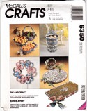 McCalls 6350 Rag Craft Heart Basket Wreath Sewing Pattern Uncut