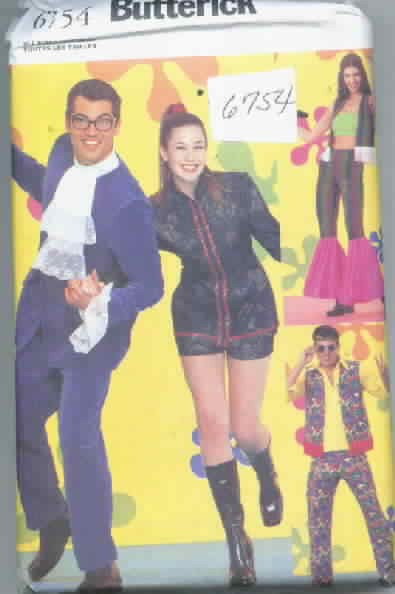 Butterick 6754 Austin Powers Look Costume Pattern - Click Image to Close
