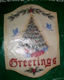 Needle Treasures Christmas Greetings Needlepoint Kit Vintage