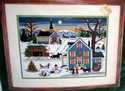New England Christmas Folk Art Needlepoint Kit By Wysocki SEALED