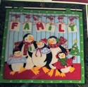 Peppermint Penguins Wall Hanging Kit NEW