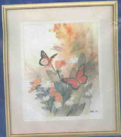 Butterflies and Blossoms Stitchery Kit Sealed - Click Image to Close