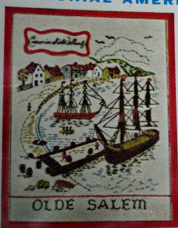Bucilla Vintage Crewel Embroidery Kit Olde Salem - Click Image to Close