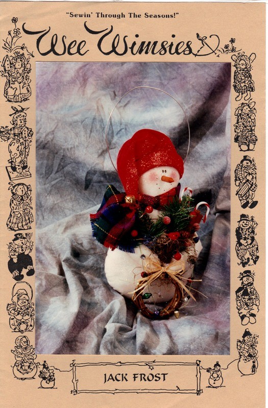 Jack Frost Snowman Doll Pattern - New - Click Image to Close