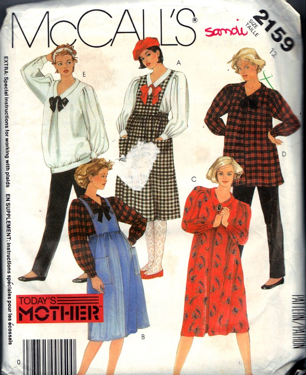 McCalls 2159 Maternity Wardrobe Pattern UNCUT - Click Image to Close