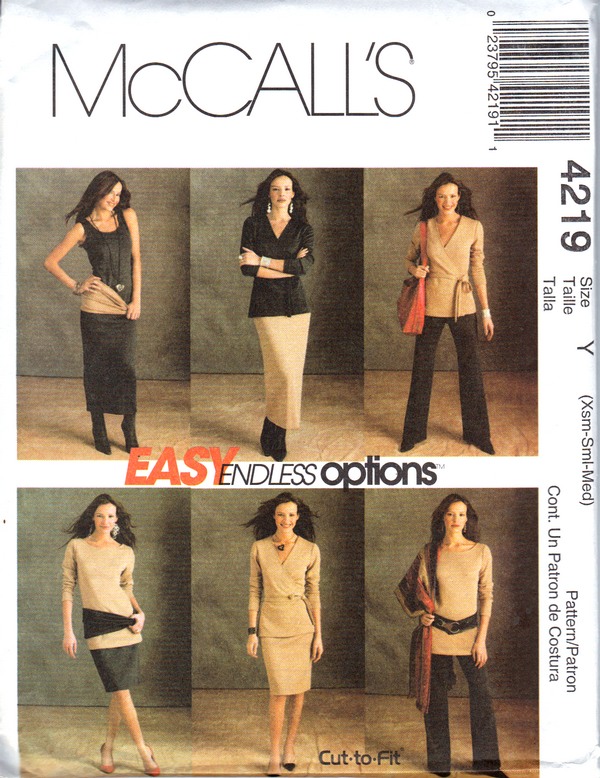 McCalls 4219 Endless Options Wardrobe Pattern UNCUT - Click Image to Close