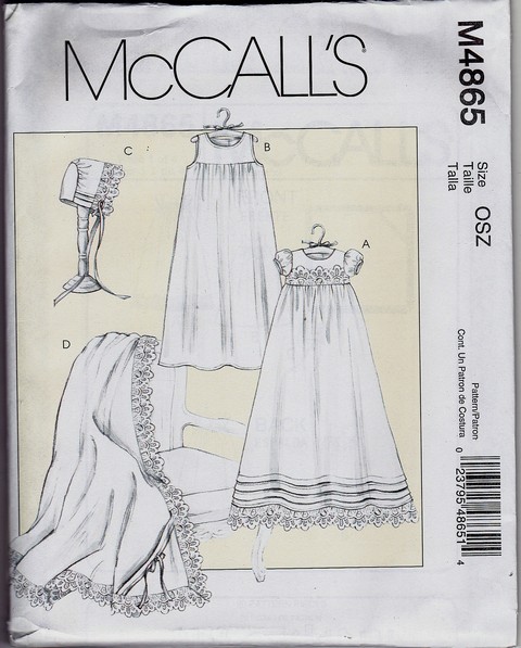McCalls 4865 Infant Clothing Pattern UNCUT - Click Image to Close