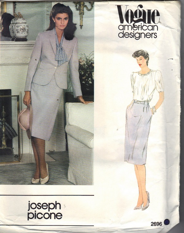 Vogue 2696 Joseph Picone Skirt Suit Pattern - Click Image to Close