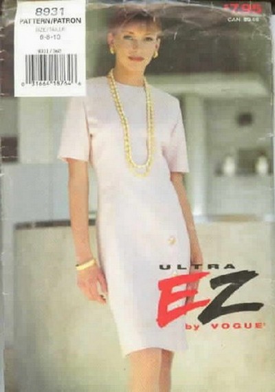 Vogue 8931 Ultra EZ Elegant Dress Sewing Pattern UNCUT - Click Image to Close
