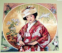 Dimensions Gold Collection Counted Cross Stitch, Japanese Maiden
