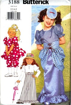 Butterick 3188 Girls Fancy Dress Costume Pattern UNCUT