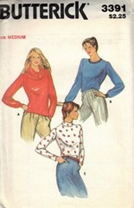 Butterick 3391 Pullover Top Sewing Pattern UNCUT