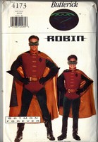 Butterick 4173 Boys Batman Forever ROBIN Costume Pattern UNCUT