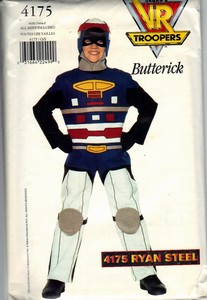 Butterick 4175 VR Troopers Ryan Steel Costume Pattern UNCUT