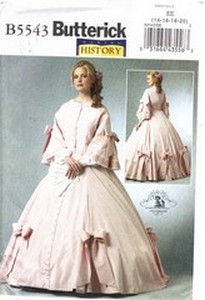 Butterick B5543 Civil War Gown Pattern NEW