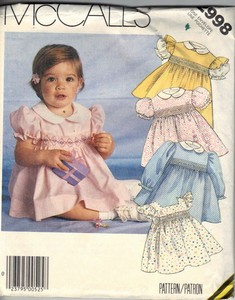 McCall's 2998 Infant Dress Sundress Jumper Pattern UNCUT