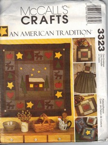 McCall's 3323 American Tradition Accessories Quilt Pattern UNCUT