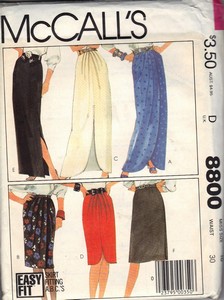 McCall's 8800 Size D Wsrap Skirt Pattern UNCUT