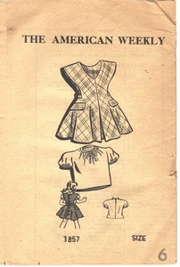 Vintage Child's Dress Mail Order Pattern UNUSED