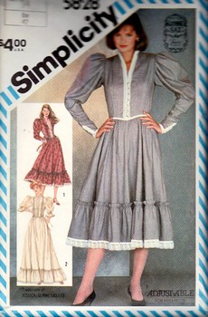 Simplicity 5828 Size 14 Vintage Gunne Sax Dress Pattern