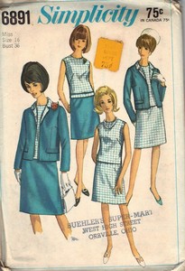Simplicity 6891 Vintage Wardrobe Pattern UNCUT