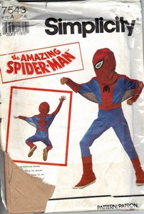 McCalls 7543 Spiderman Costume Pattern