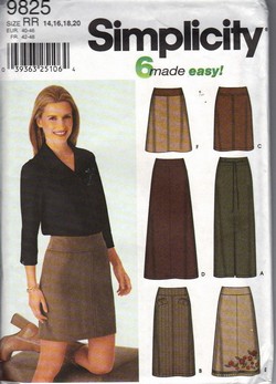 Simplicity 9825 RR Skirt Pattern UNCUT