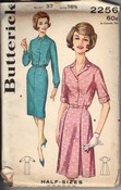 Butterick 2256 Vintage Shirt Dress Pattern UNCUT