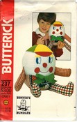 Butterick 237 Vintage Stuffed Humpty Dumpty Pattern UNCUT