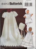 Butterick B4052 Infants' Dress, Jumpsuit and Hat Pattern UNCUT