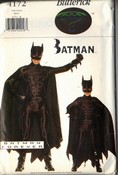 Butterick 4172 Boys Batman Forever Costume Pattern UNCUT