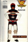 Butterick 4176 VR Troopers J. B. Reese Costume Pattern UNCUT