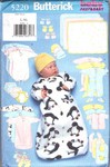 Butterick 5220 Large Infant Clothing Pattern