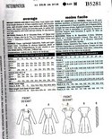 Butterick AA B5281 Retro '46 Sophisticated Dress Pattern UNCUT