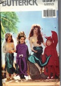 Butterick 5597 Girls Little Mermaid Costume Pattern UNCUT