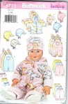 Butterick 5713 Infant Clothing Sewing Pattern