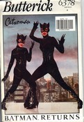 Butterick 6378 Catwoman Costume Pattern UNCUT