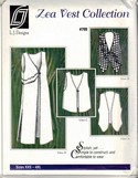 L J Designs Zea Vest Collection Pattern 799 Uncut