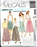 McCall's 3065 Full Skirt Pattern UNCUT